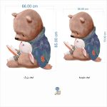 استیکر دیواری اتاق کودک خرس کتابخون 1 کد 1529 - Image 2